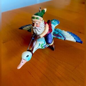 Jim Shore Santa on goose.